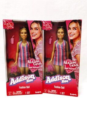TikTok Addison Rae Cares Body Positivity 11" Fashion Dolls Set of 2 NEW in box